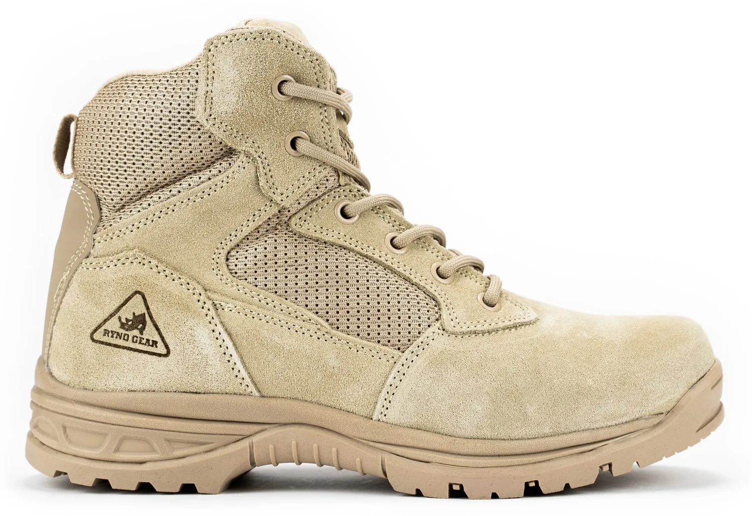 6" CoolMax Ryno Gear Tactical Combat Boots (Beige)