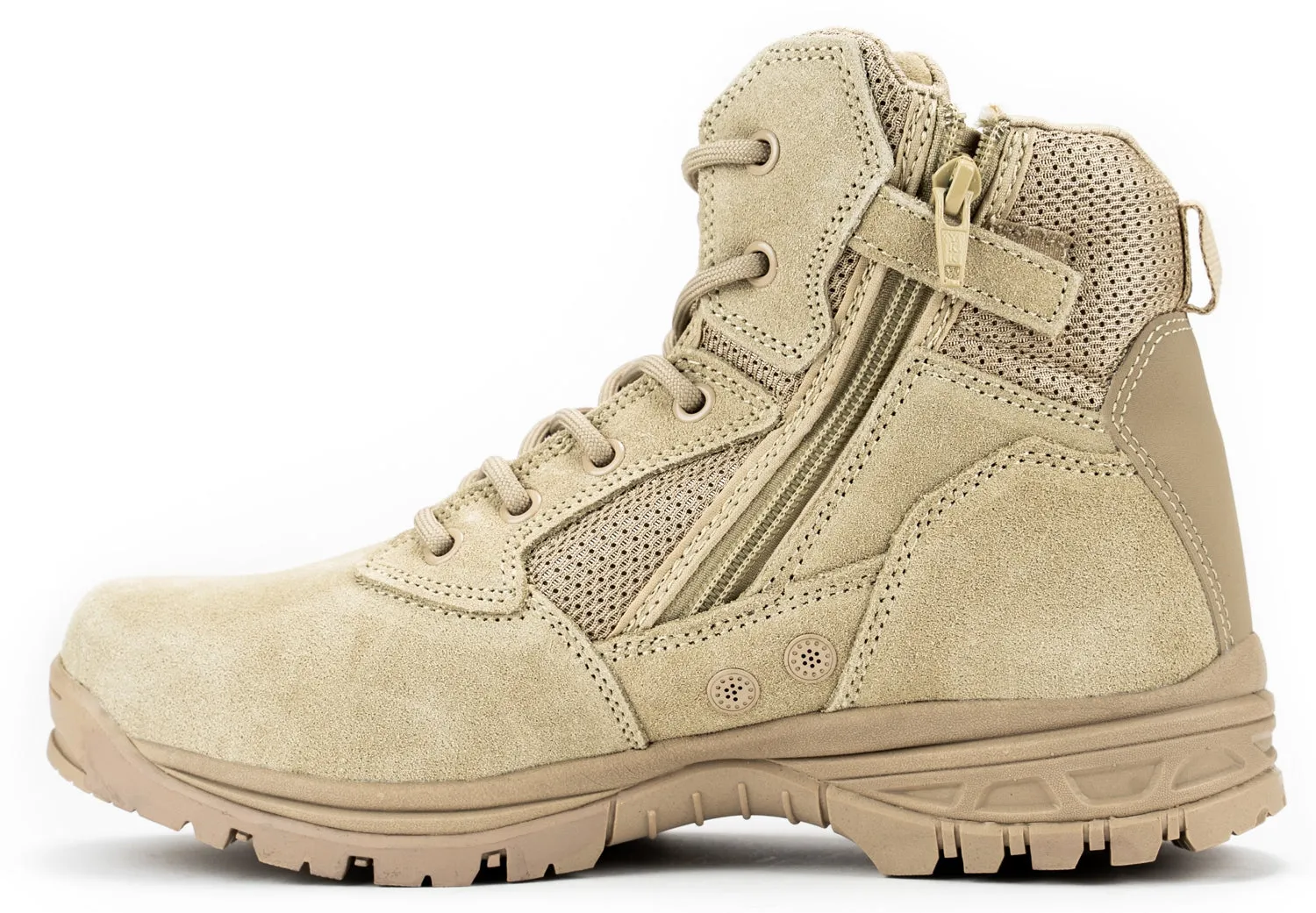 6" CoolMax Ryno Gear Tactical Combat Boots (Beige)