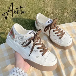 Aiertu Women's Shoes Sneakers Sports Kawaii Lolita Fashion Casual Flats Cute Vulcanized Spring Running Harajuku Tennis Dropshipping