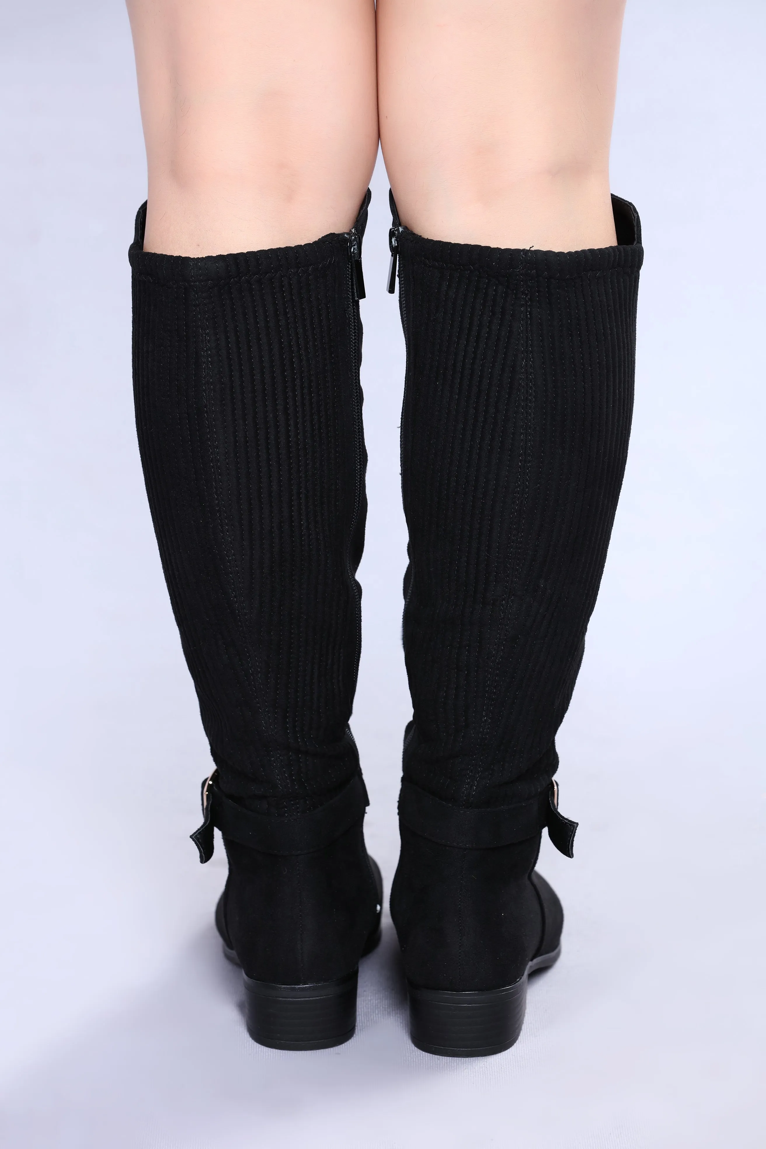 Alina Knee High Boot - Black