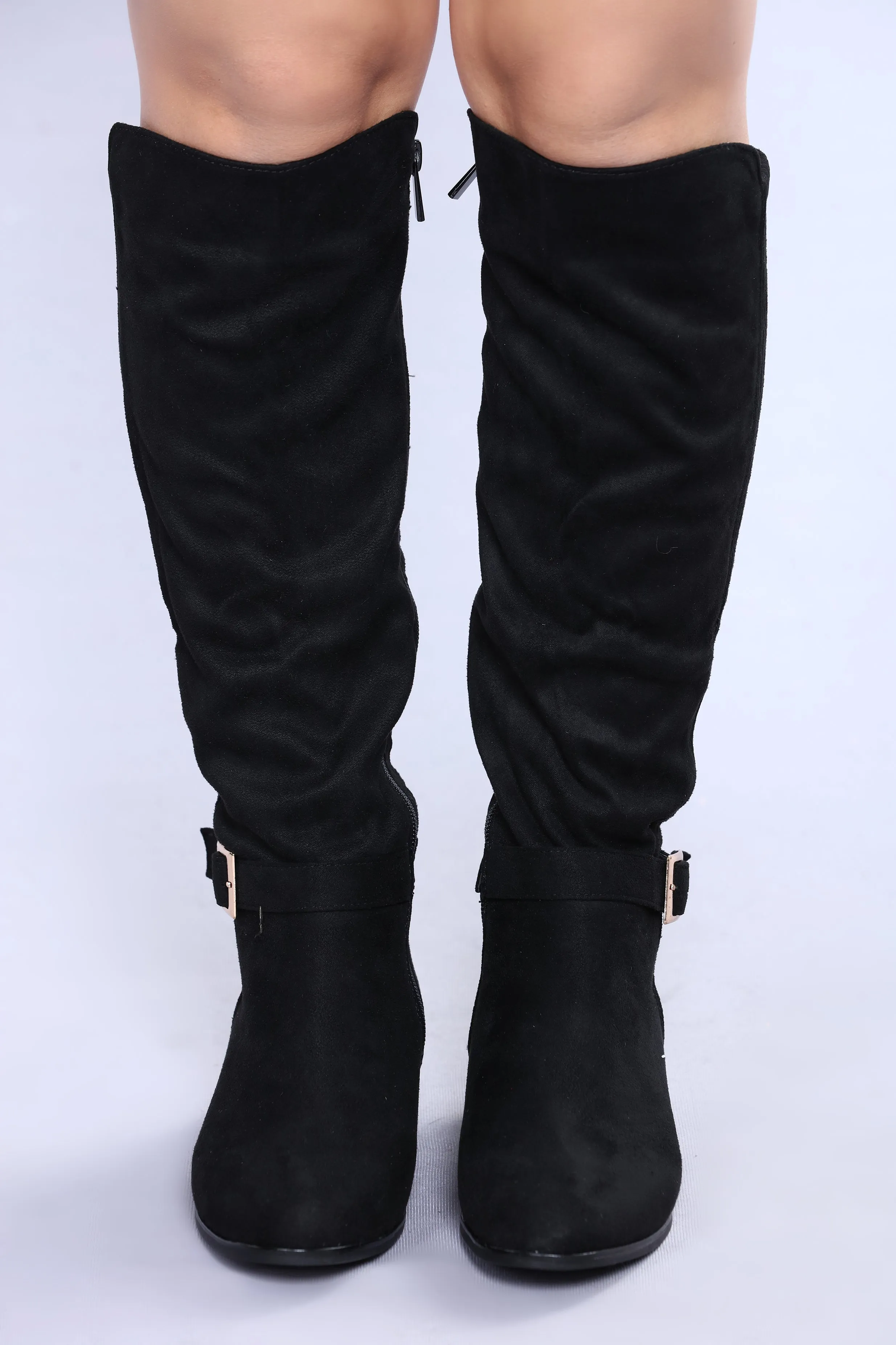 Alina Knee High Boot - Black