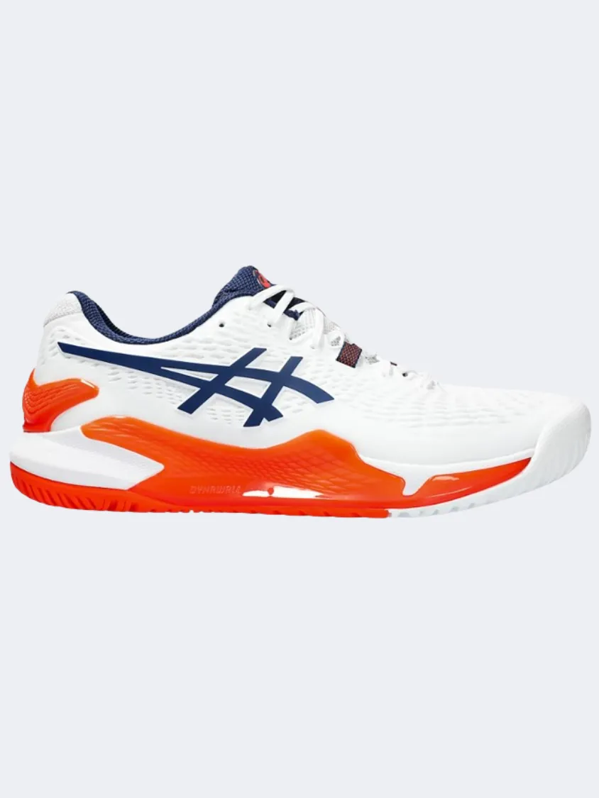 Asics Gel Resolution 9 Men Tennis Shoes White/Blue Expanse
