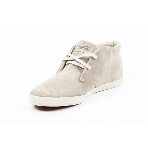 Beige 43 EUR - 10 US Coca Cola mens ankle boot CCA0526 KRUNNER MIX CREAM