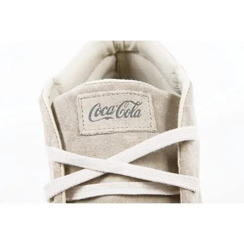 Beige 43 EUR - 10 US Coca Cola mens ankle boot CCA0526 KRUNNER MIX CREAM