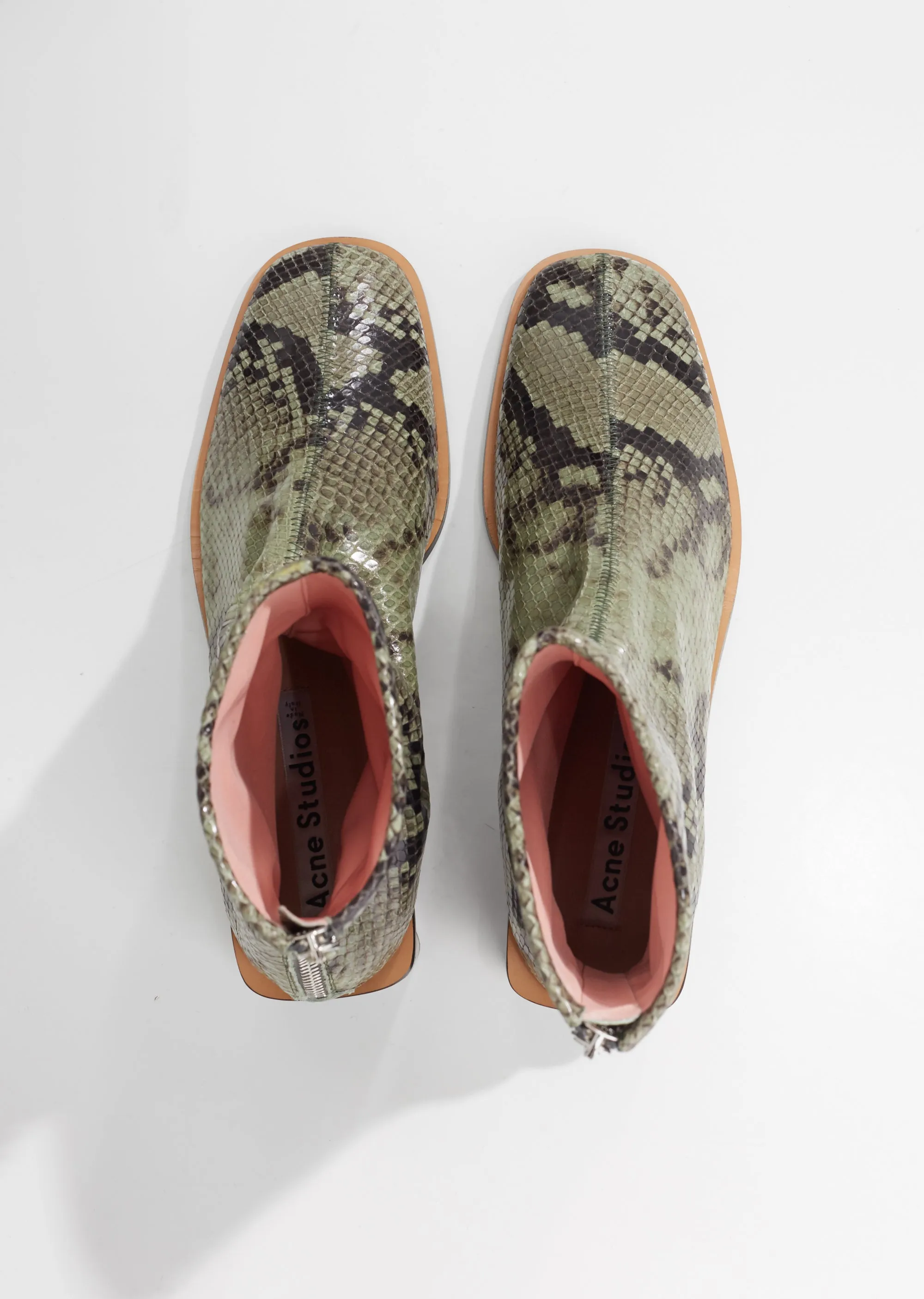 Bertine Snake Ankle Boots