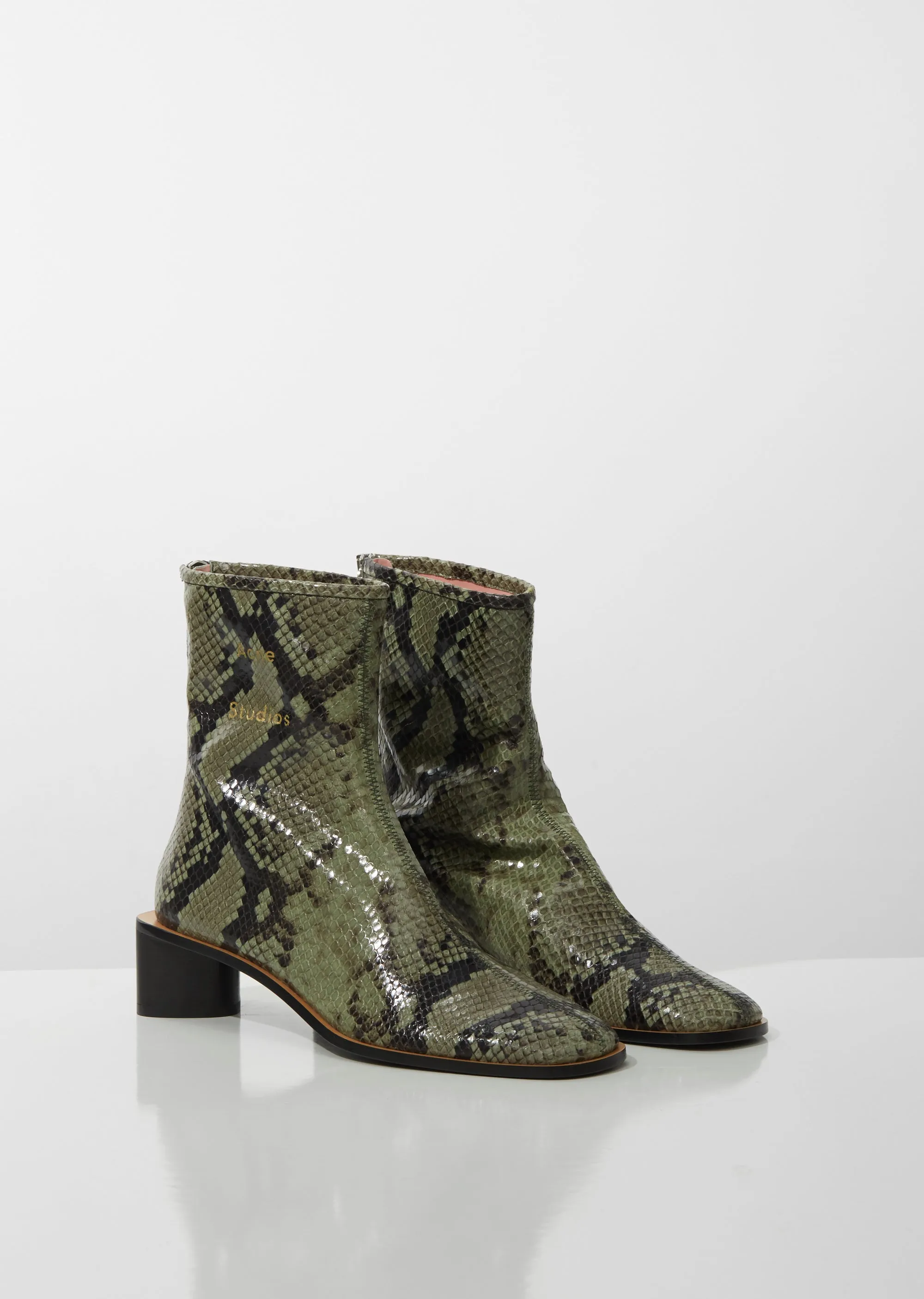 Bertine Snake Ankle Boots