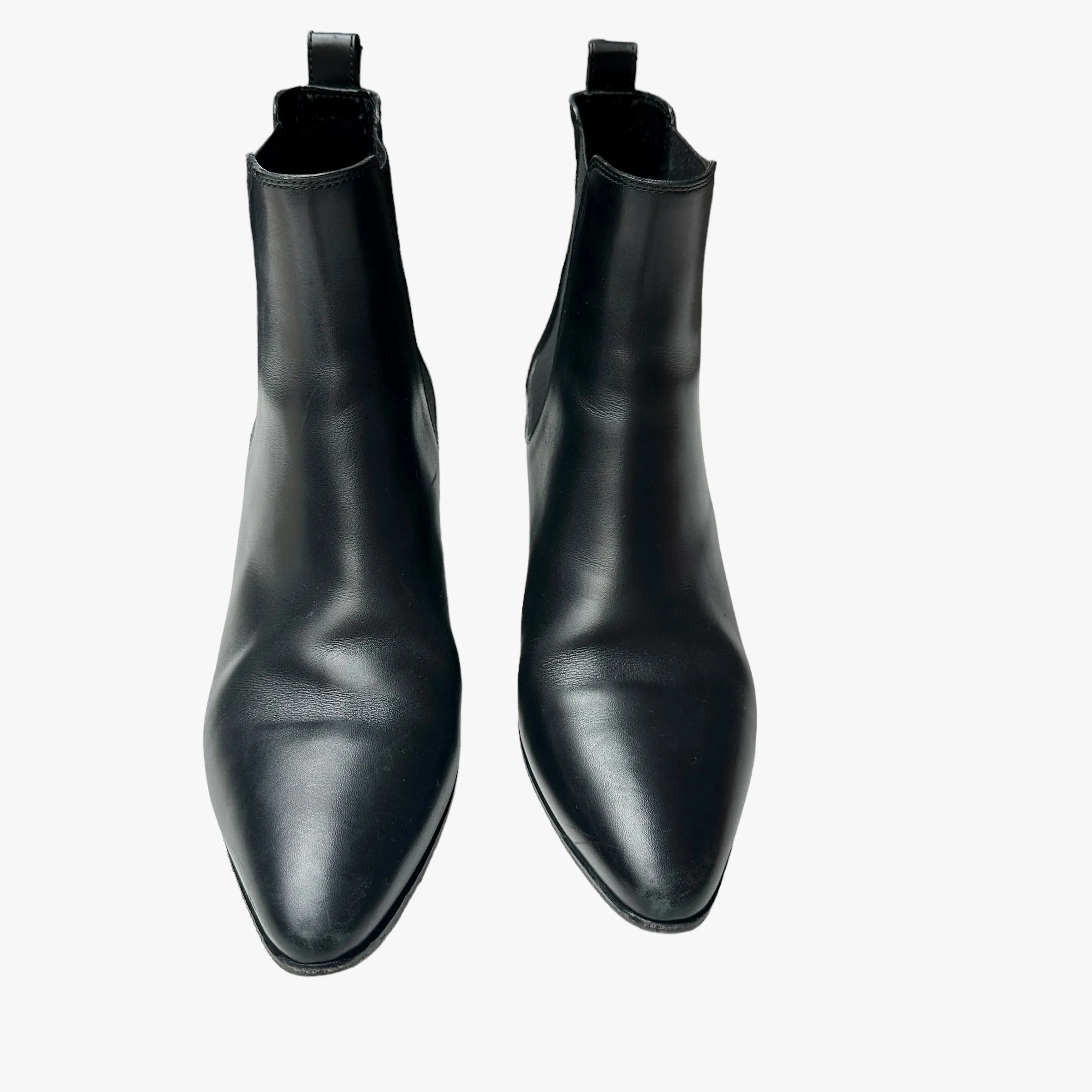 Black Leather Boots - 10