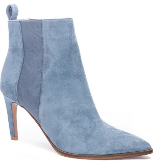 Blue Suede Kensington Bootie