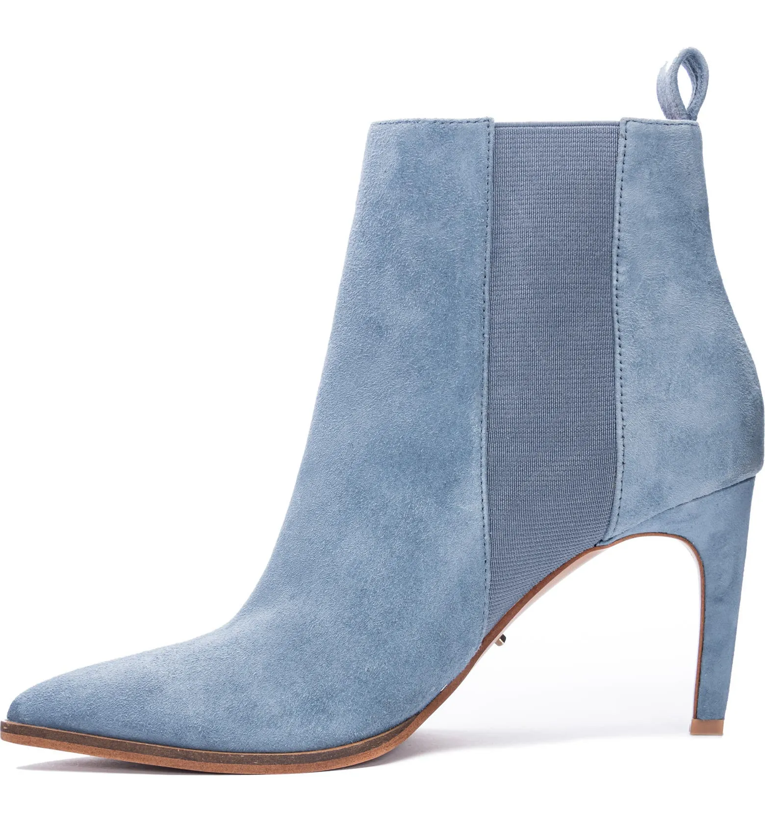 Blue Suede Kensington Bootie