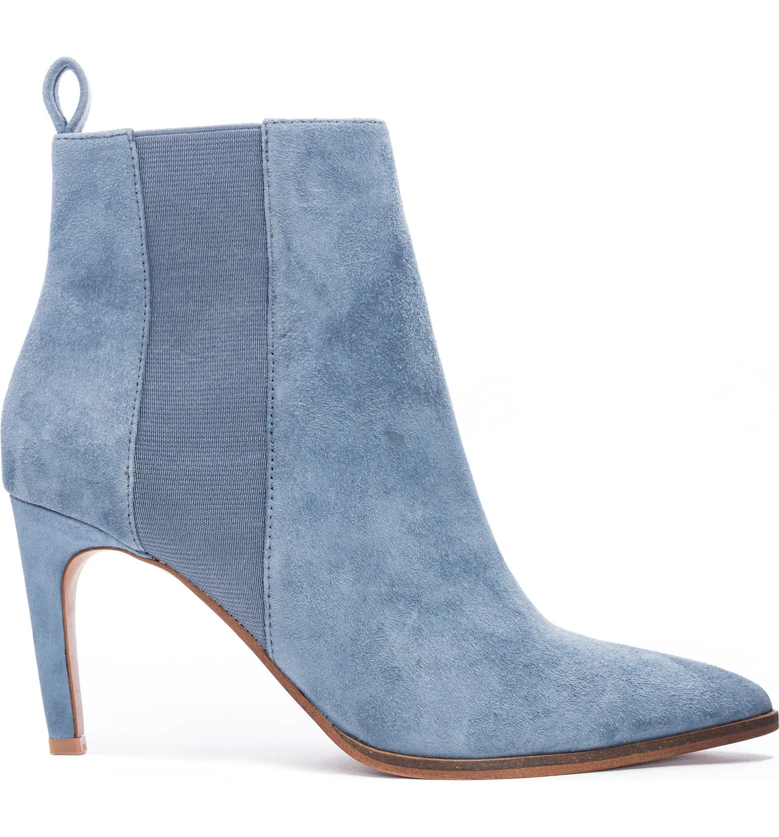 Blue Suede Kensington Bootie