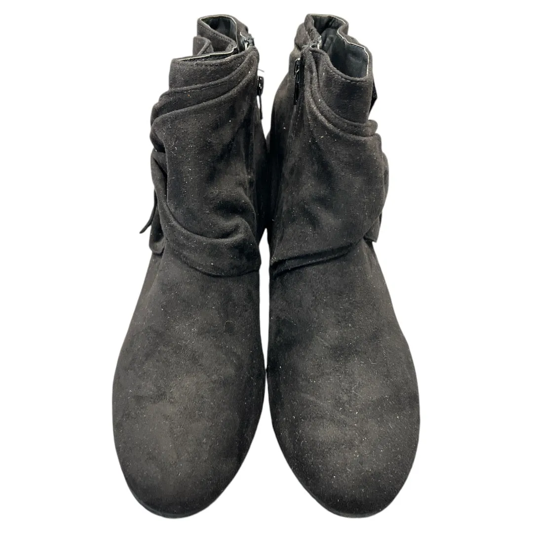 Boots Ankle Heels By Comfortview In Black, Size: 10.5