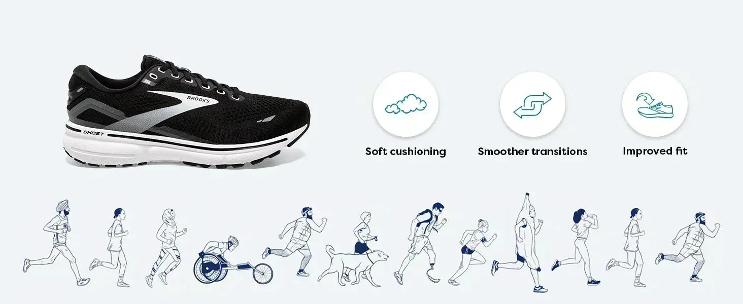 BROOKS Men’s Ghost 15 Delivers Outstanding Energy Return And Cushioning For Every Stride You Take