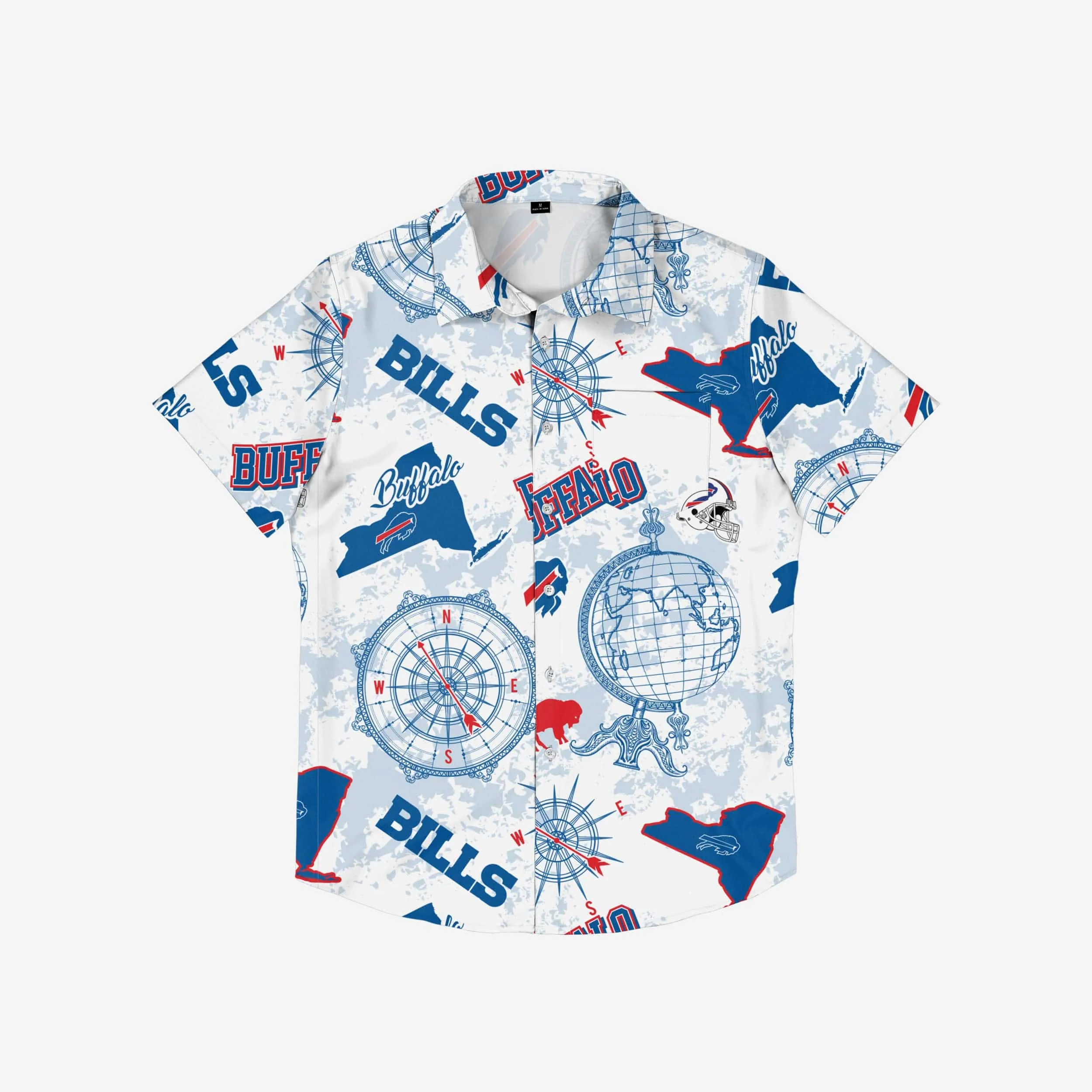 Buffalo Bills Mercader Button Up Shirt