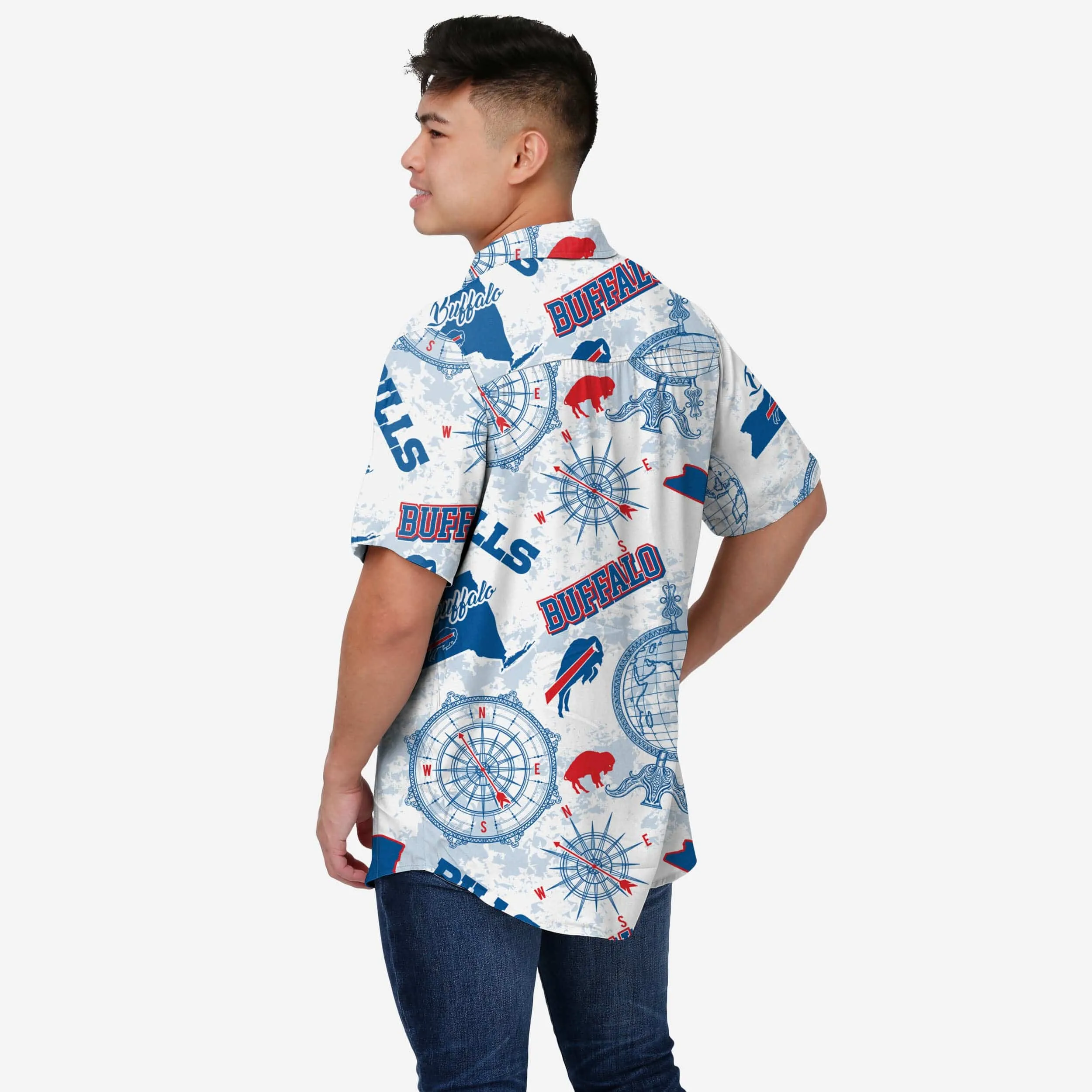 Buffalo Bills Mercader Button Up Shirt
