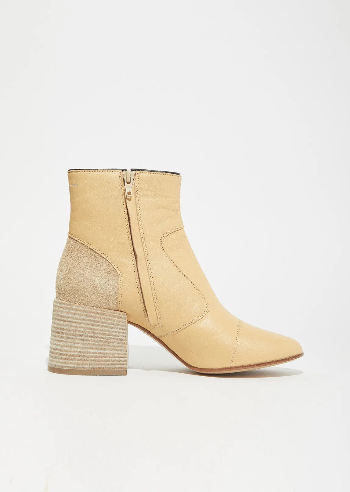 Buffalo Leather Ankle Boots