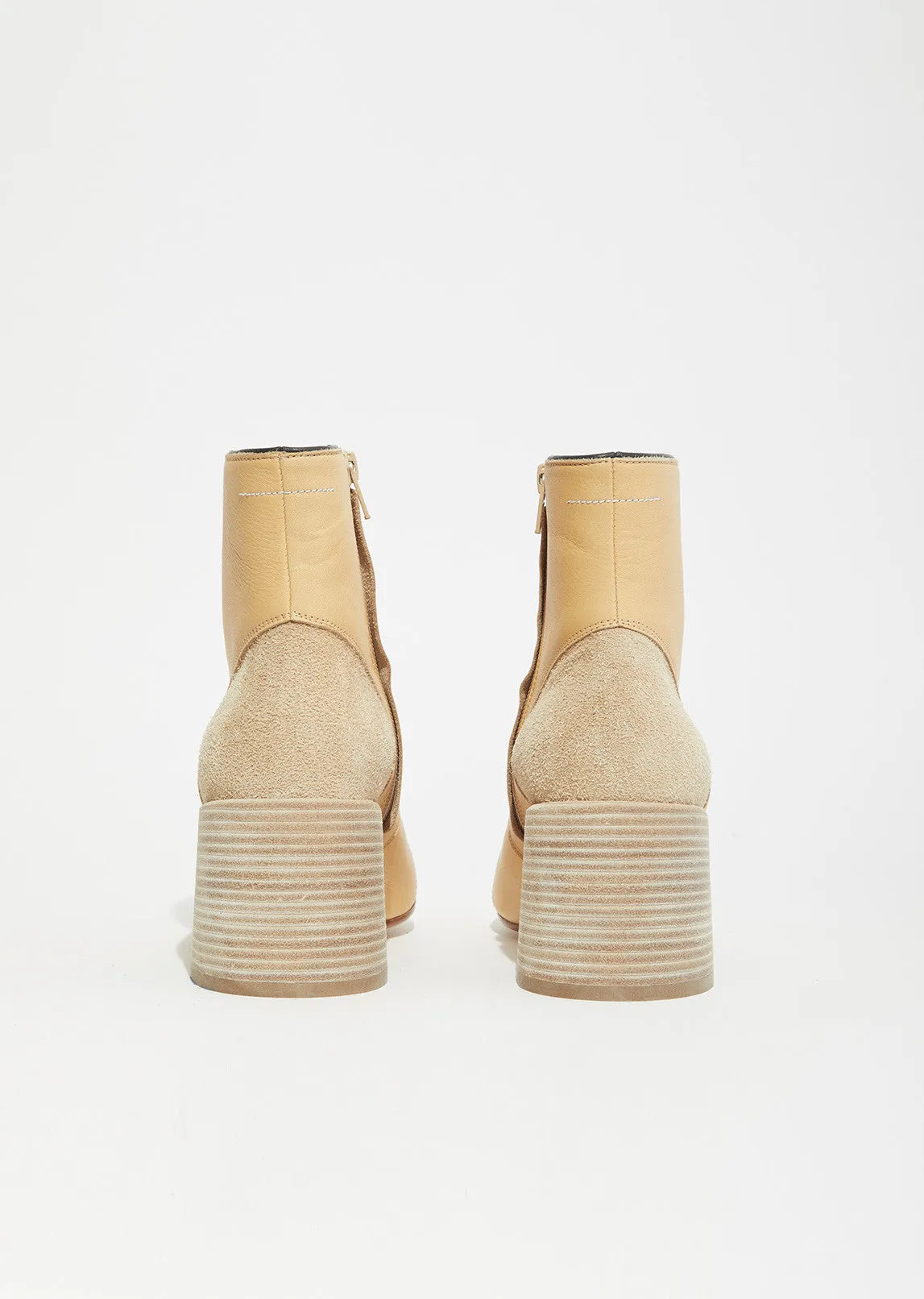 Buffalo Leather Ankle Boots