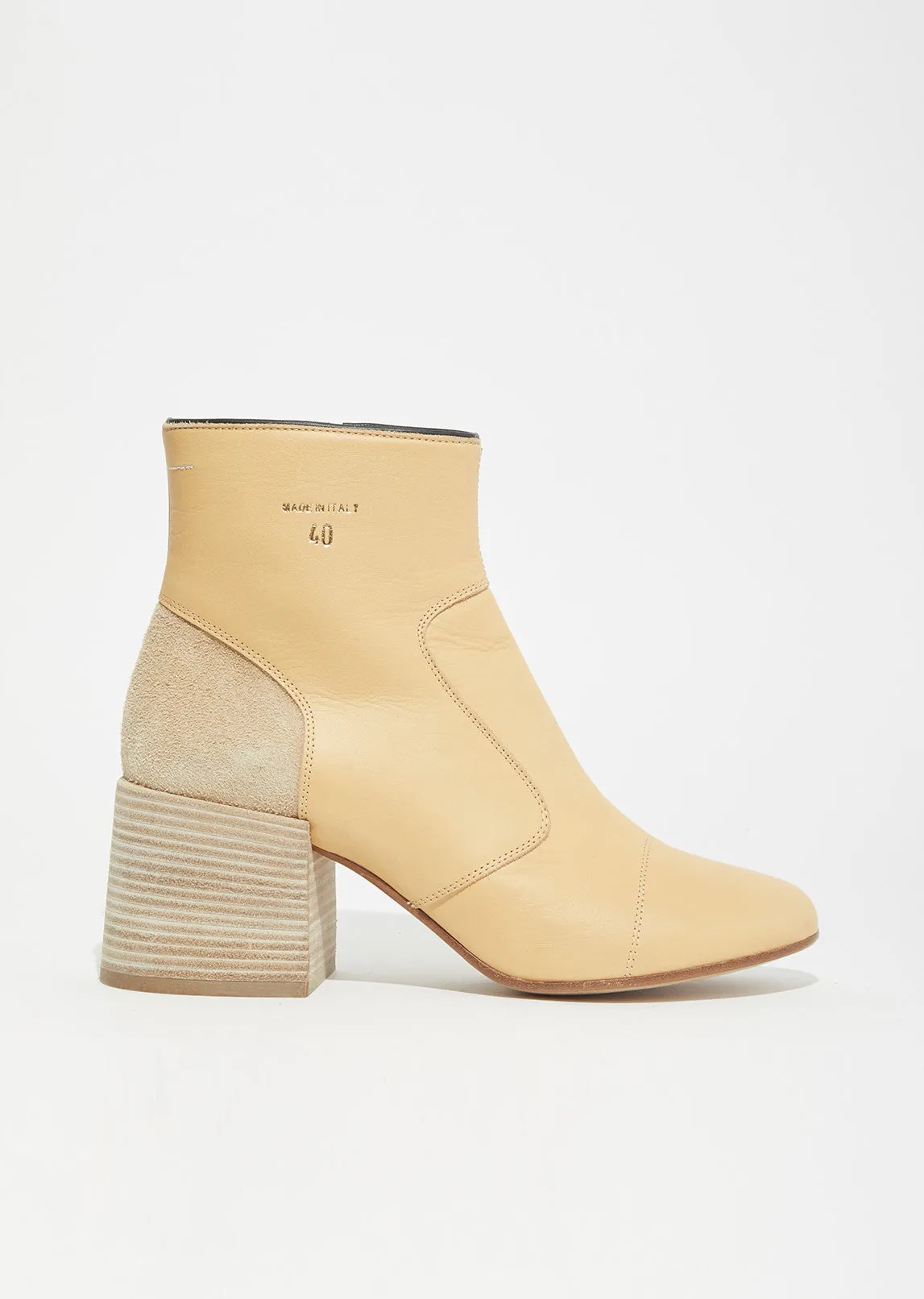 Buffalo Leather Ankle Boots