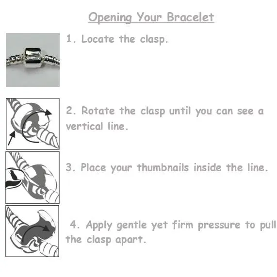 Children's Princess 'Love To Dance' Silver Plated Charm Bead Bracelet