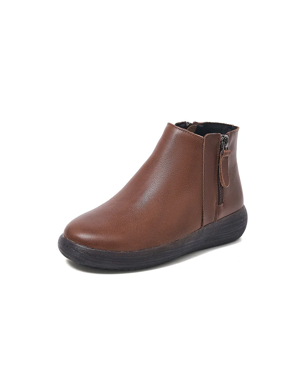 Comfort Bouncing Sole Soft Leather Ankle Boots 35-42