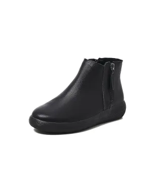 Comfort Bouncing Sole Soft Leather Ankle Boots 35-42