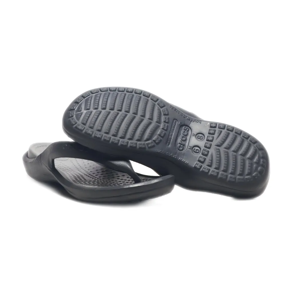 Crocs Athens Flip Flops Rubber Black Colour For Men