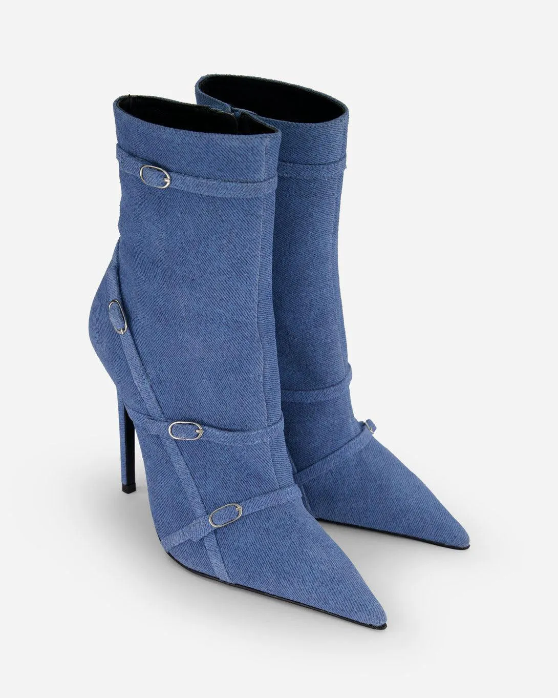 Denim Belt Boot