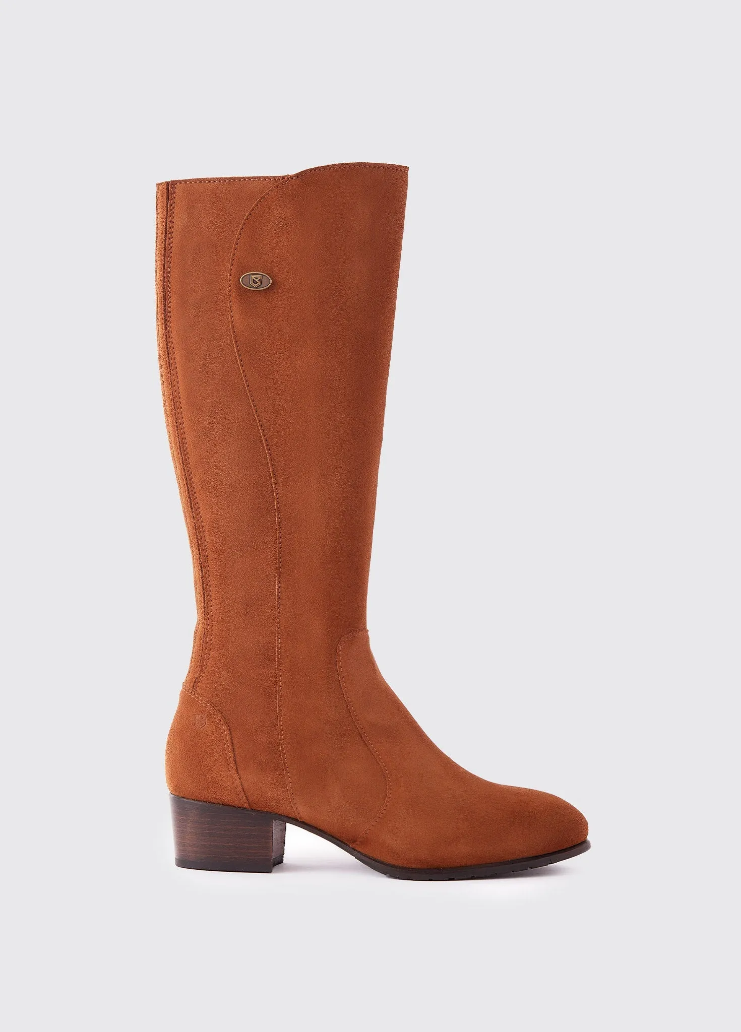 Downpatrick Camel boots knee high