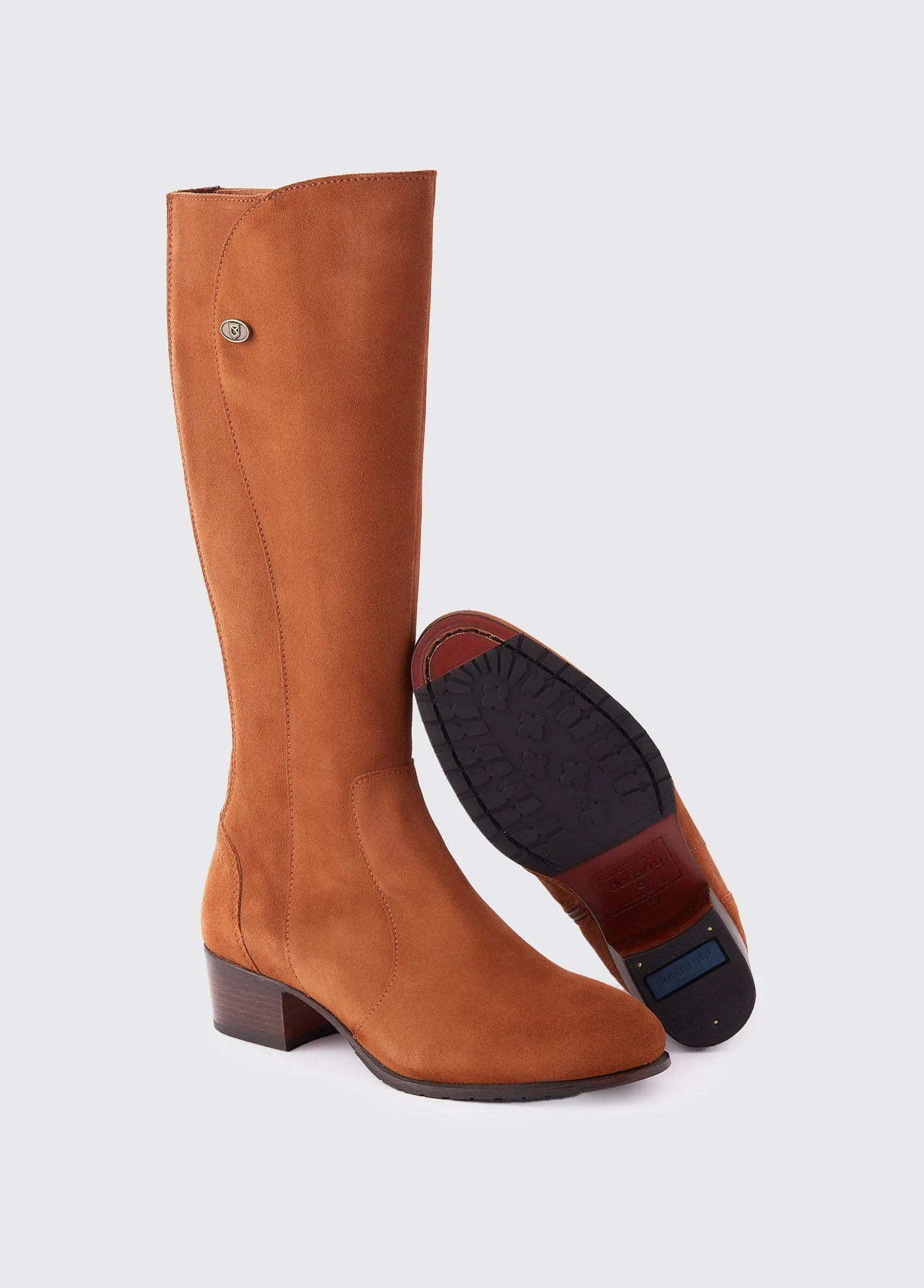 Downpatrick Camel boots knee high