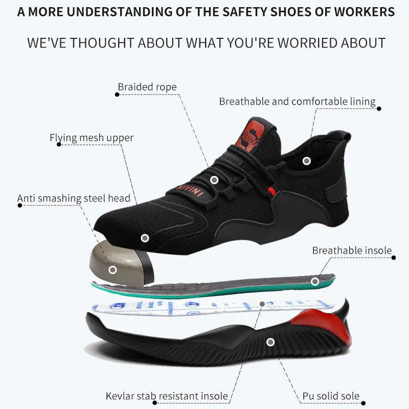 Fly Weave Tennis Safety Shoes for Men (JB-797)