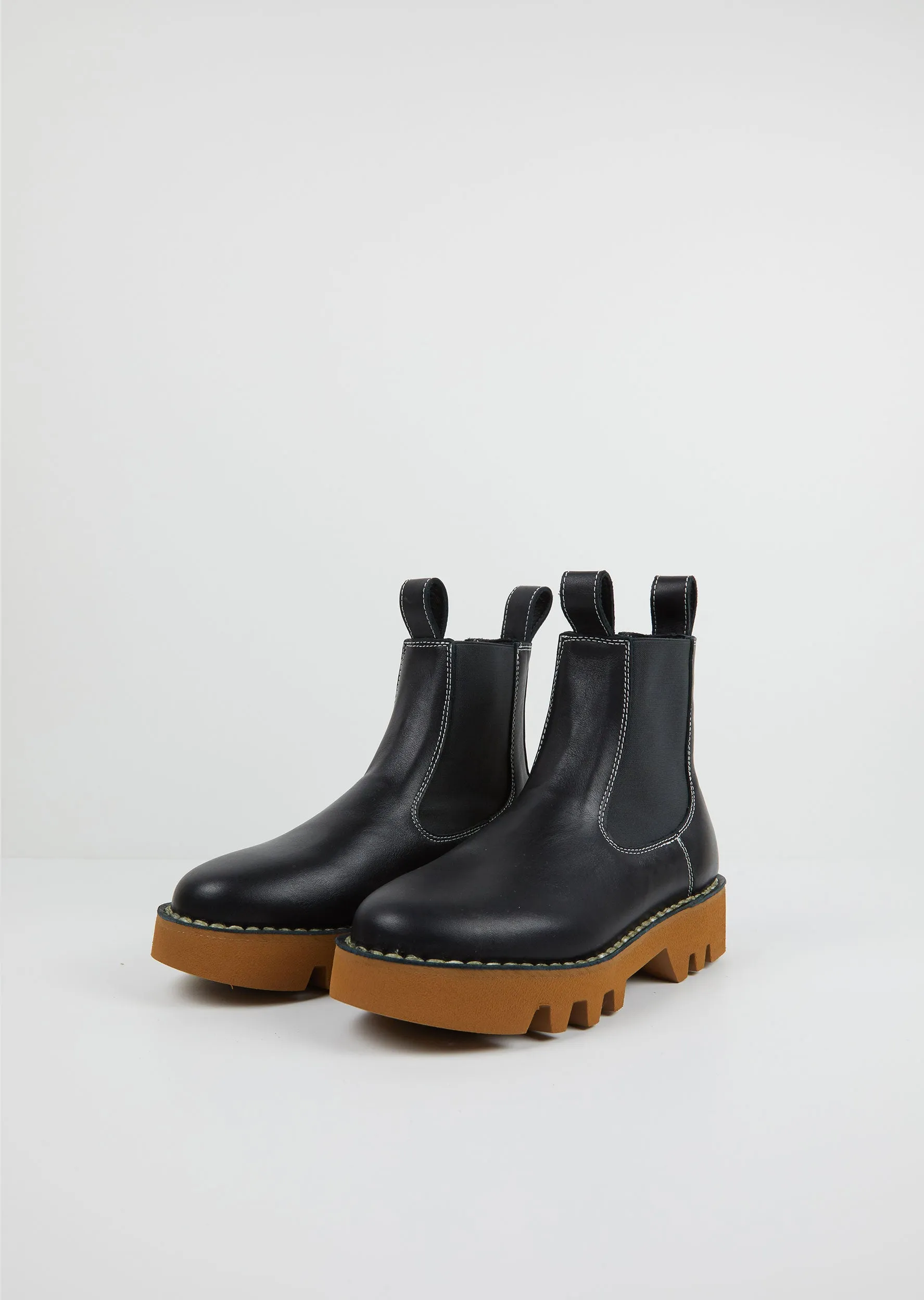 Foal Nappa Leather Ankle Boots