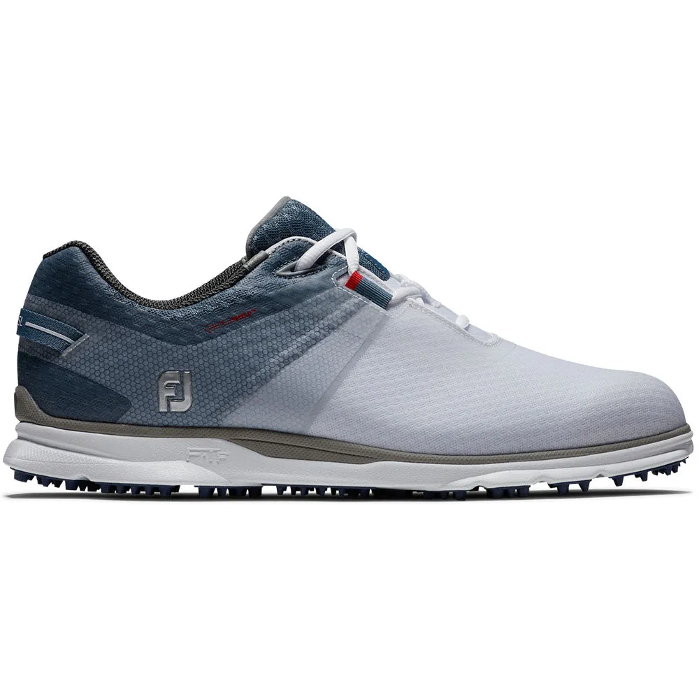 FootJoy Pro SL Sport Spikeless Waterproof Shoes - White/Blue/Navy