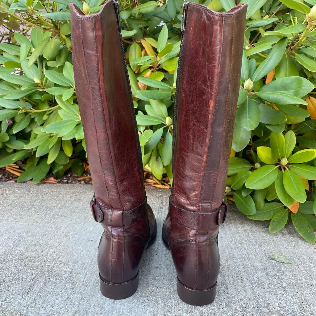 Frye Melissa Belted Tall Boots - Size 6
