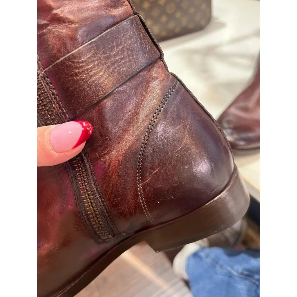 Frye Melissa Belted Tall Boots - Size 6