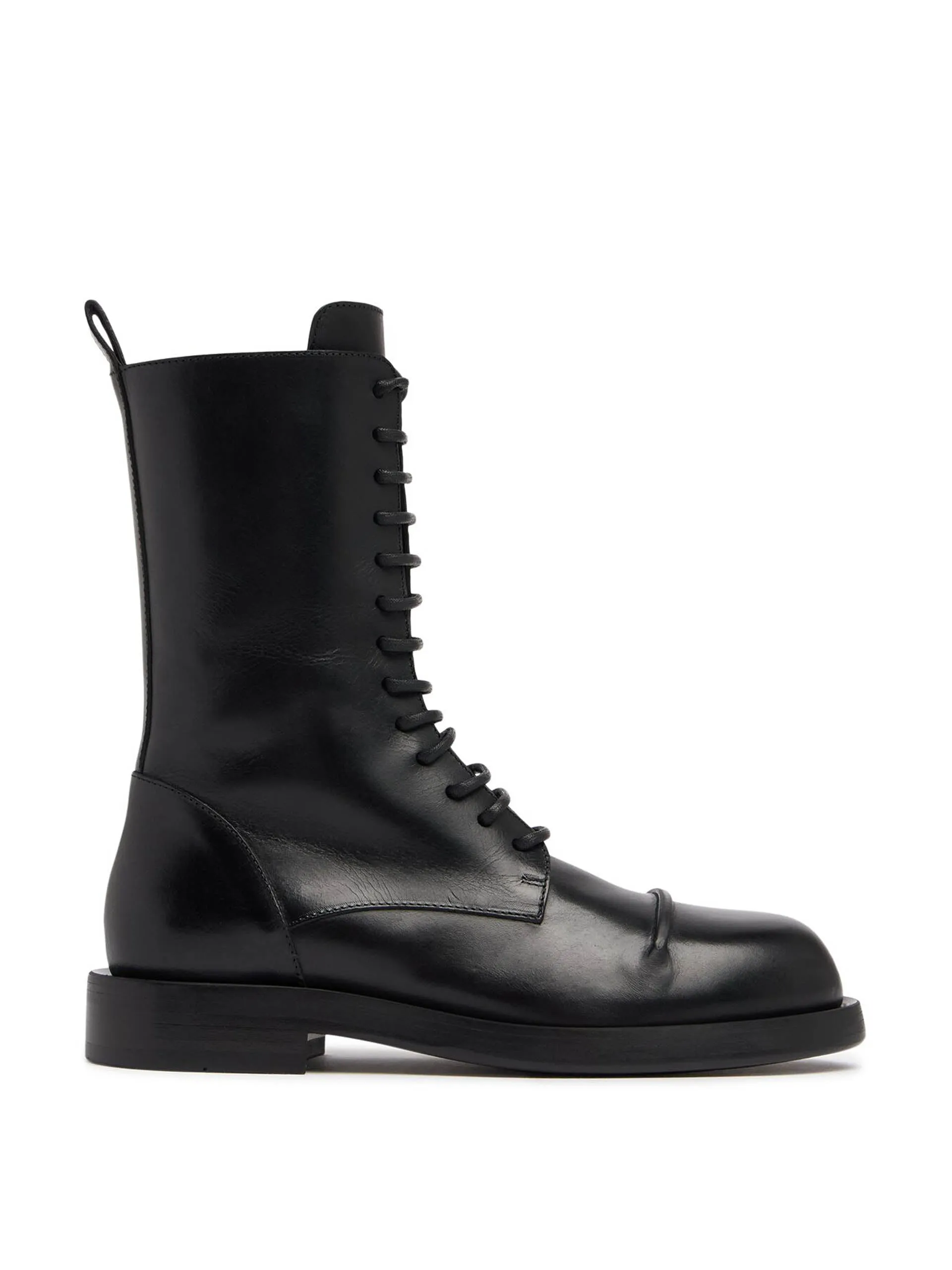 Gillian leather combat boots