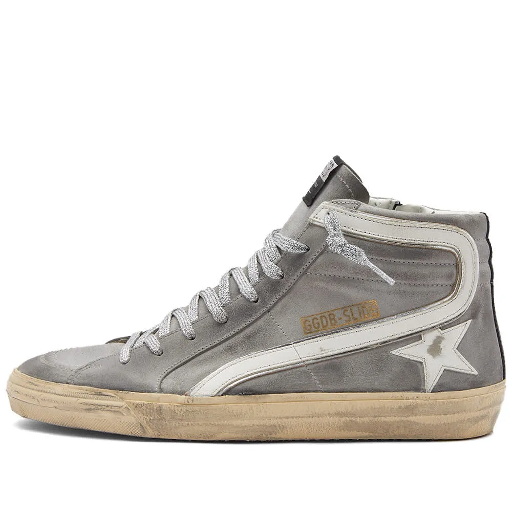 Golden Goose Slide Waxed Suede Sneakers