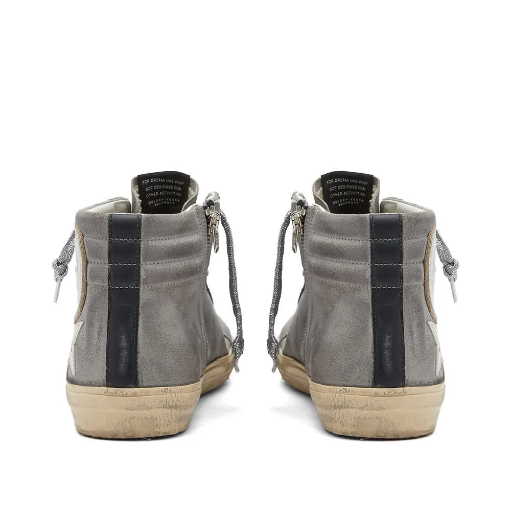 Golden Goose Slide Waxed Suede Sneakers