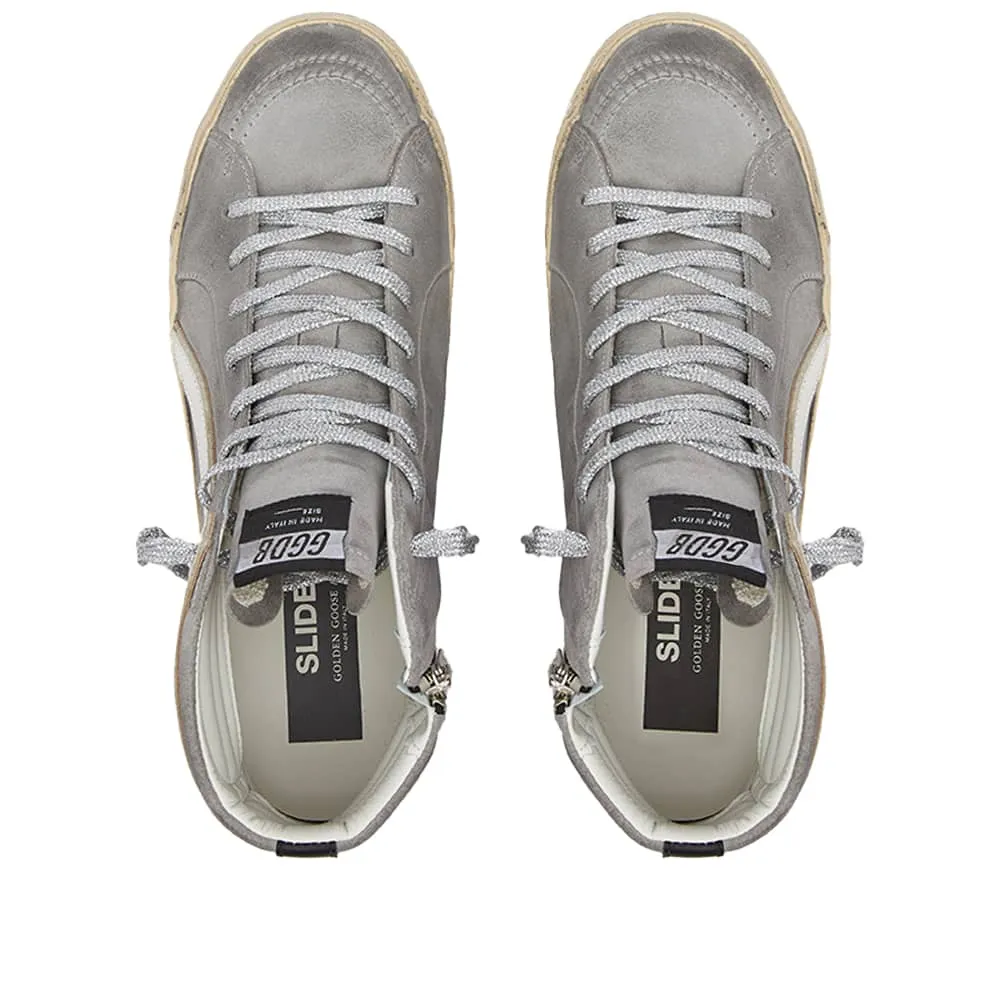 Golden Goose Slide Waxed Suede Sneakers
