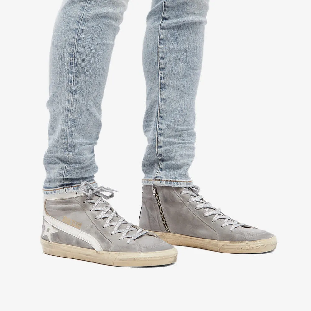 Golden Goose Slide Waxed Suede Sneakers