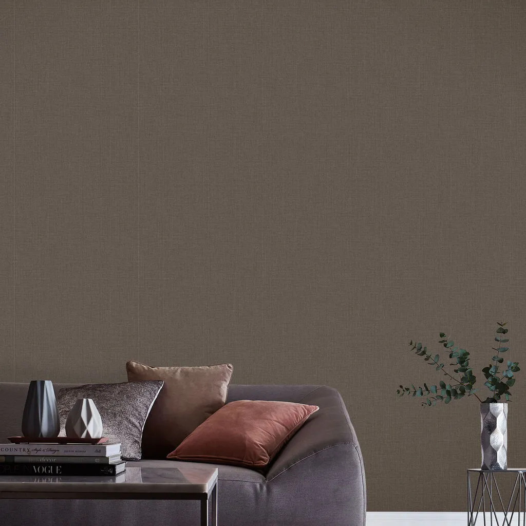 Graham & Brown Linen 105855 Chocolate