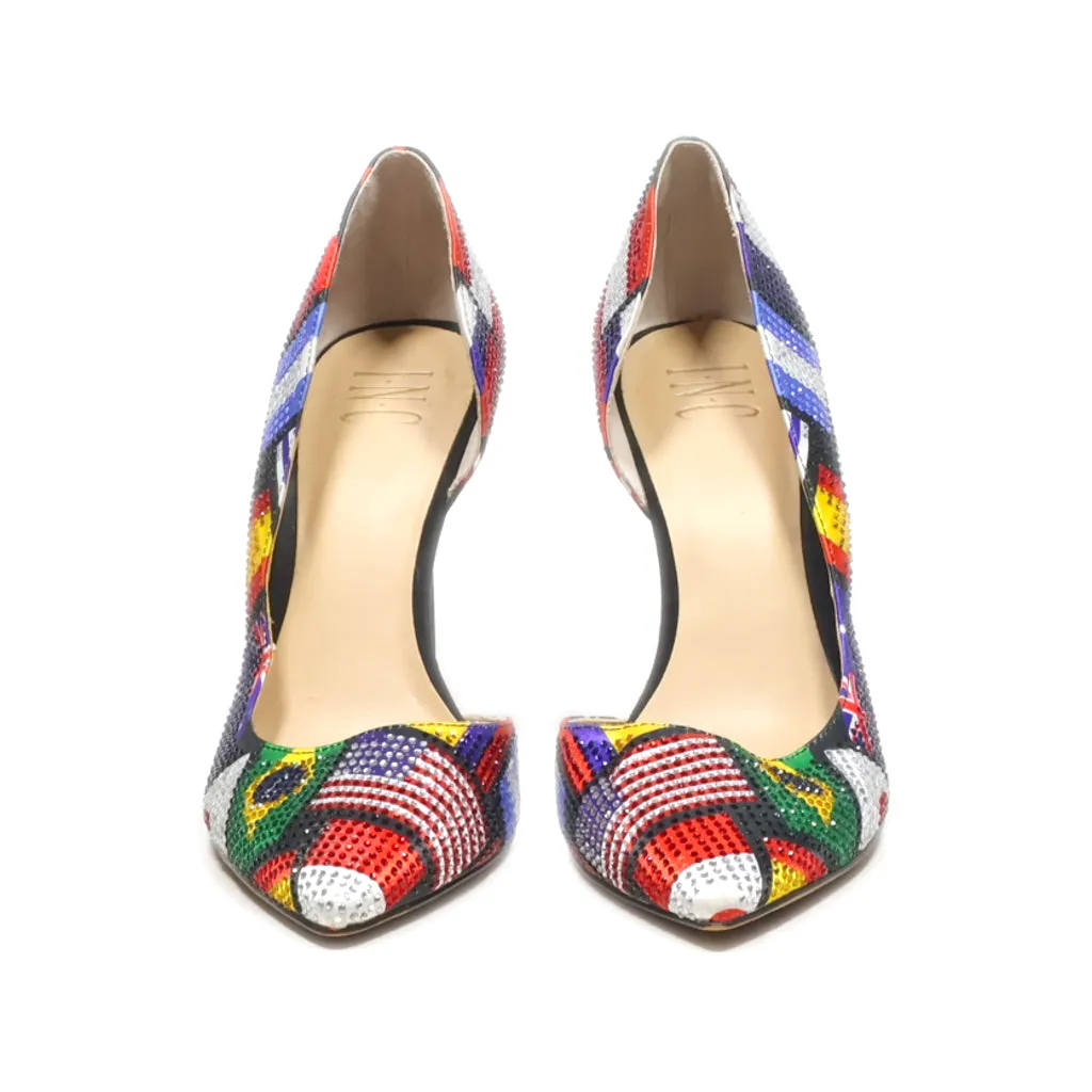 I.N.C High-Heel Shoes Fabric Multicolour Colour For Women