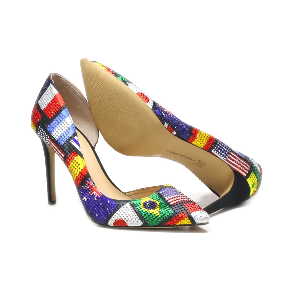 I.N.C High-Heel Shoes Fabric Multicolour Colour For Women