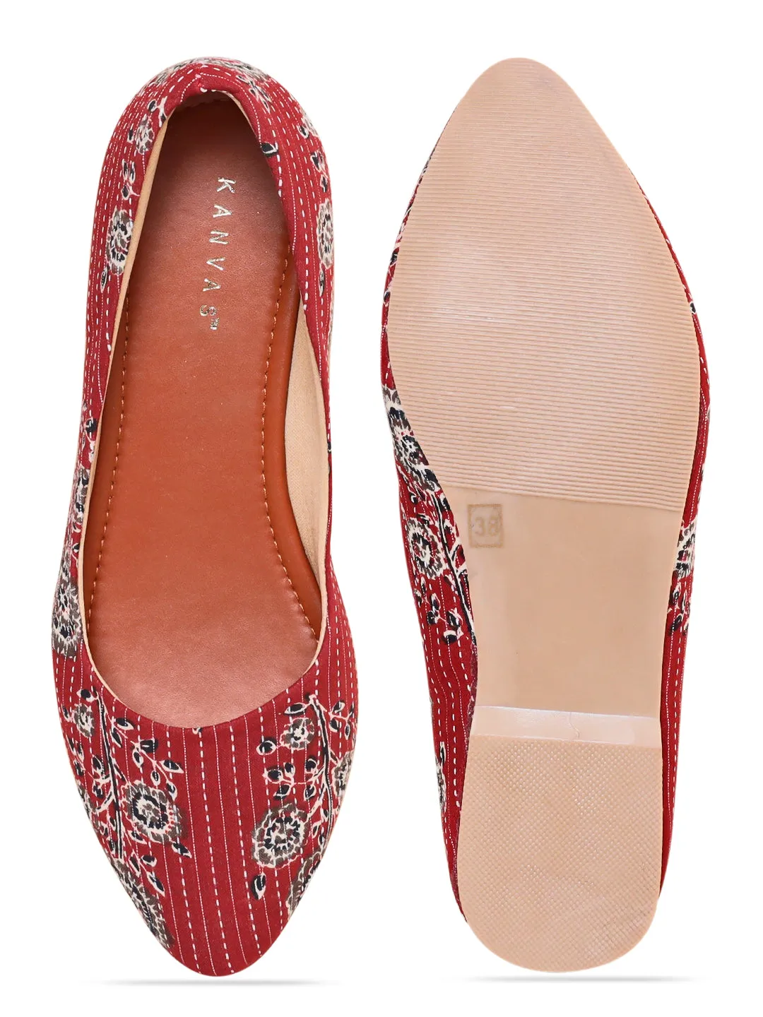 Kalamkari Kantha Work Ballerina