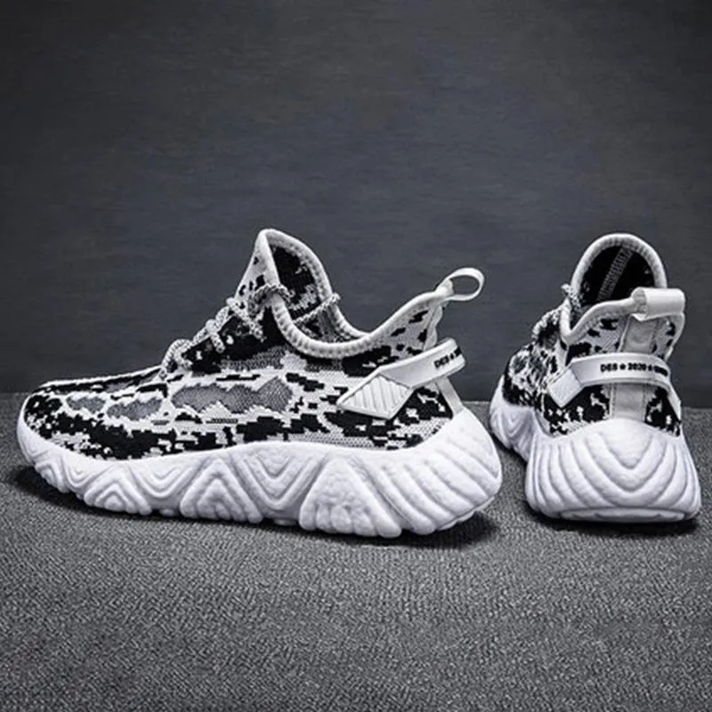 Lace-Up Colorblock Running Men's Sneakers