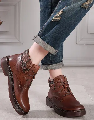 Lace-Up Hand-Stitched Boots