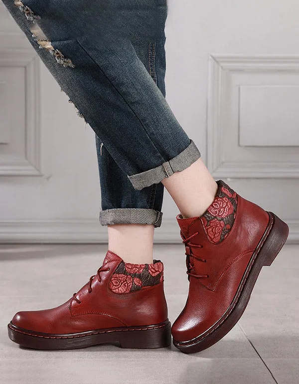 Lace-Up Hand-Stitched Boots
