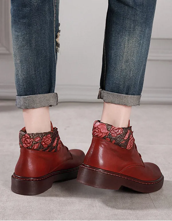 Lace-Up Hand-Stitched Boots