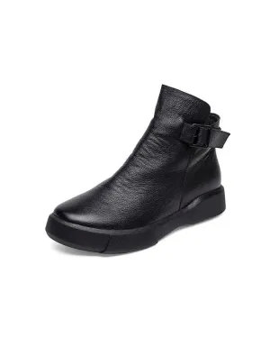 Leather Ankle Boots for Women