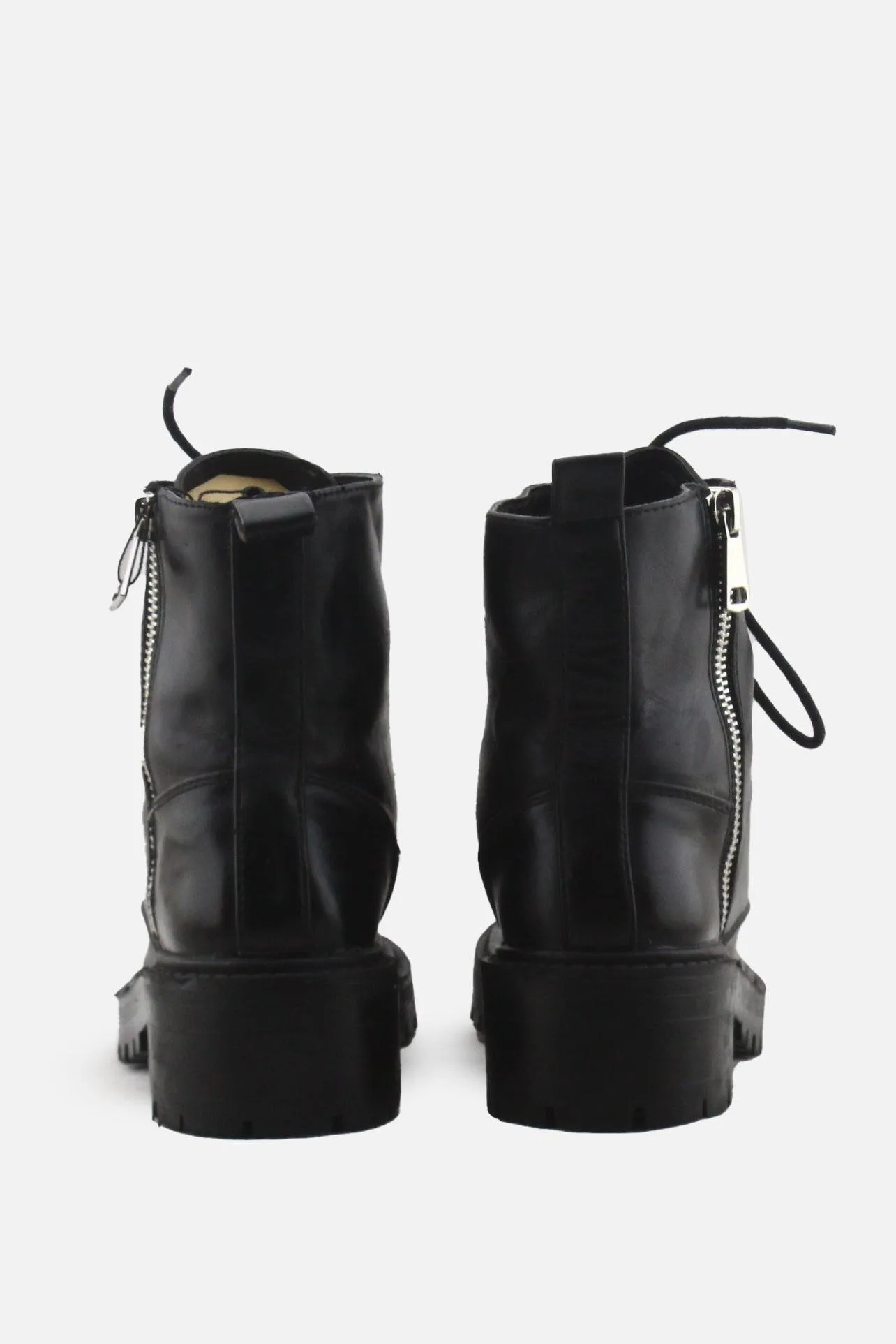 Lefties Zipper Laces Combat Boots | 100% Authentic Leather