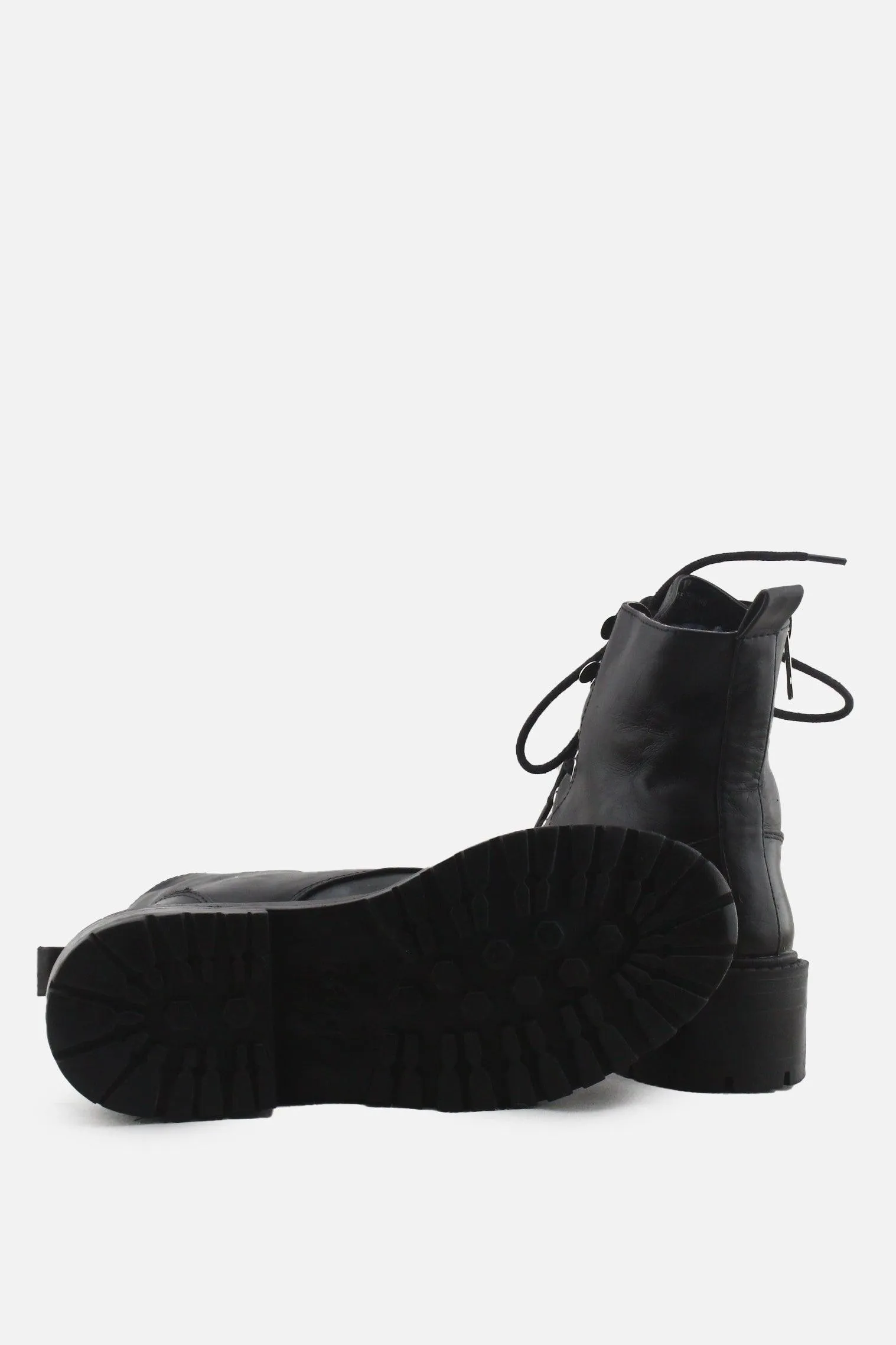 Lefties Zipper Laces Combat Boots | 100% Authentic Leather