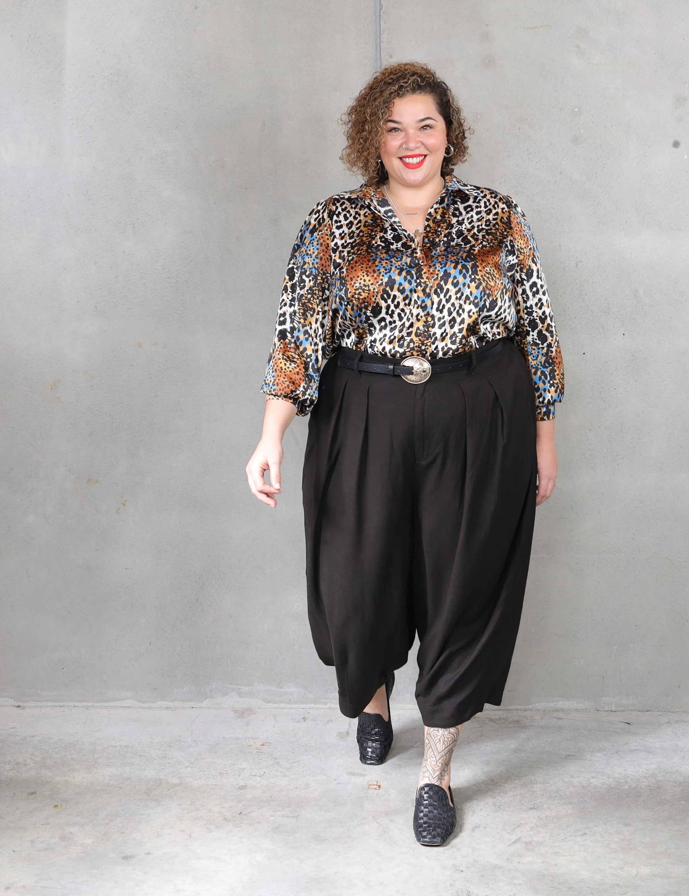 Let's Dance Pleat Pant - Liquorice